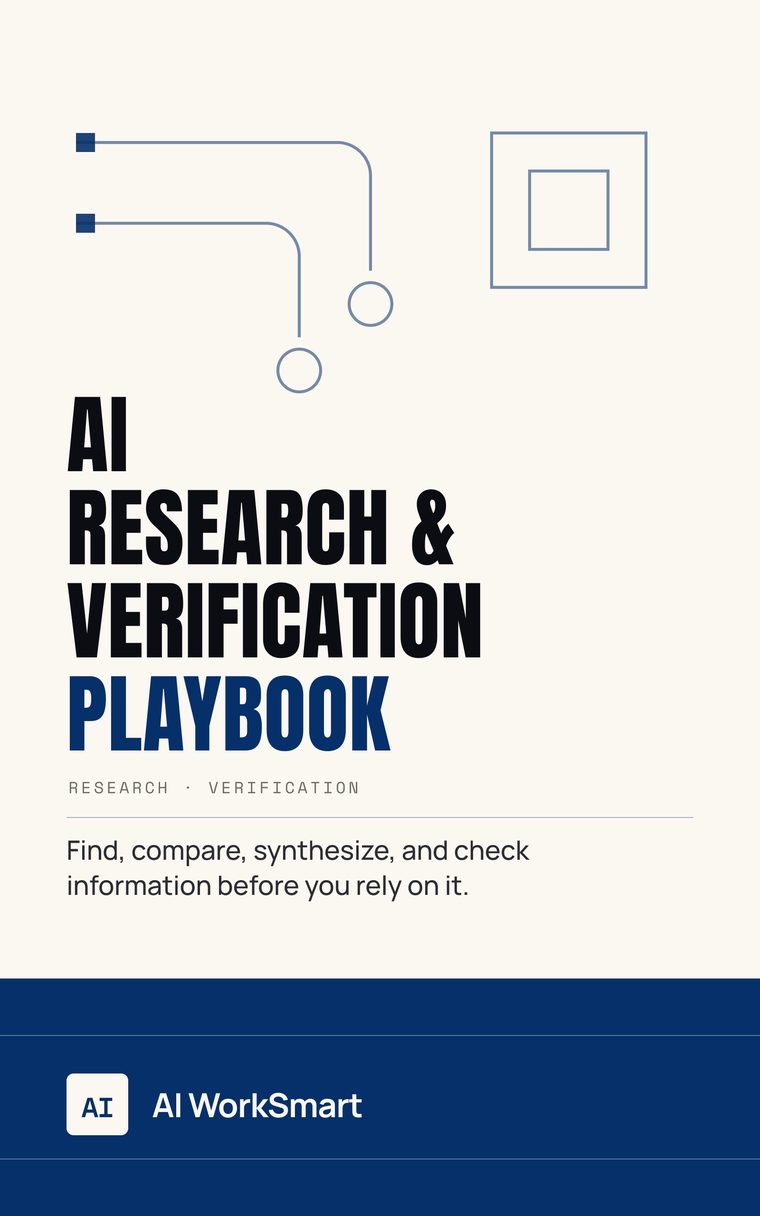 AI Research & Verification Playbook — cover
